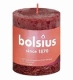 BOLSIUS RUSTIEK STOMPKAARS 80/68 - DELICATE RED ()